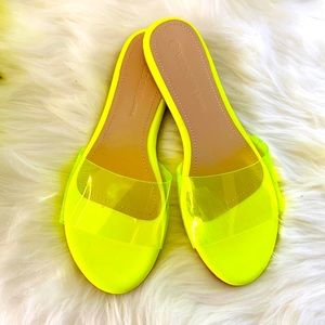 Neon Yellow Slides
